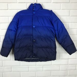 Gap Boys Blue Ombré Size S Puffer Coat Jacket